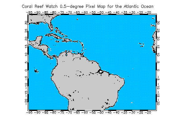 Pixel location chart for the region