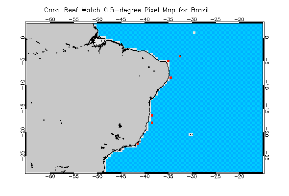 Pixel location chart for the region