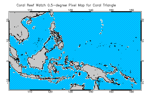 Pixel location chart for the region