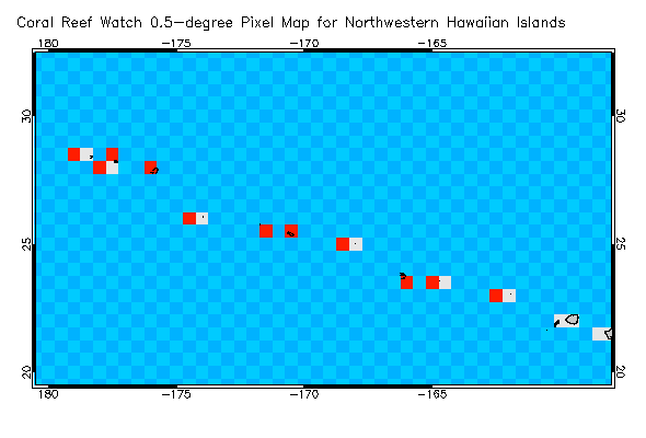 Pixel location chart for the region