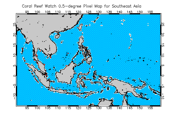 Pixel location chart for the region