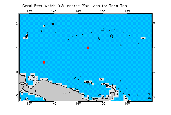 Pixel location chart for the region