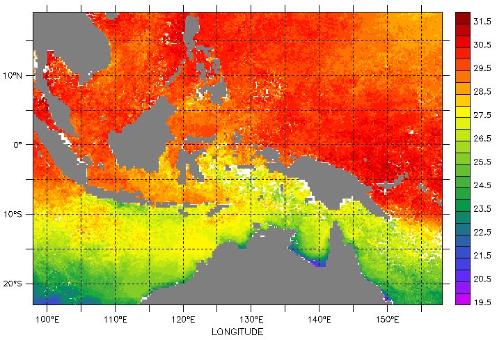 coral triangle temperature