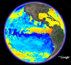 CRW products in Google Earth