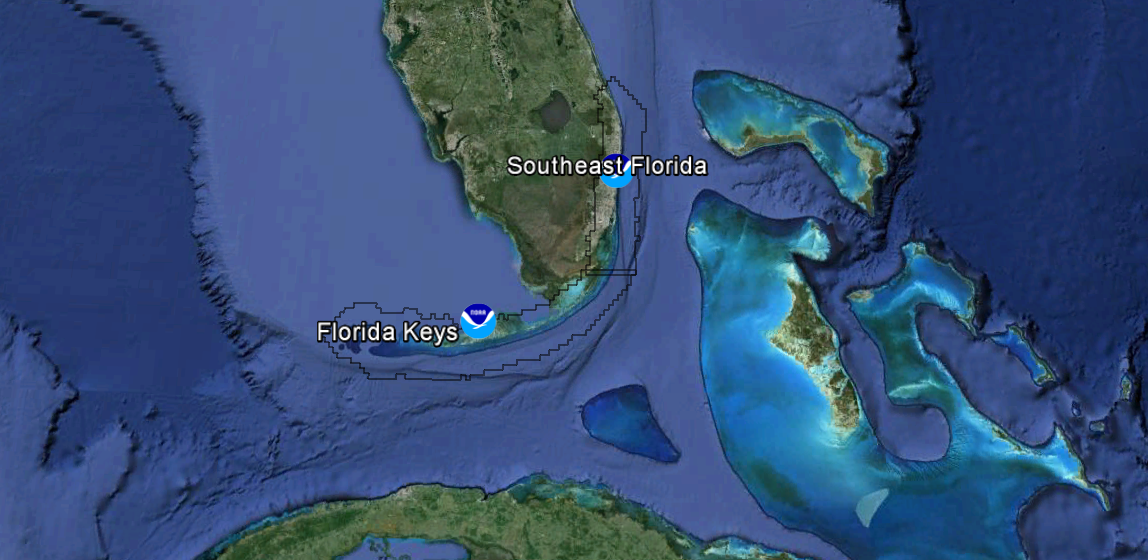 Station location chart for the region