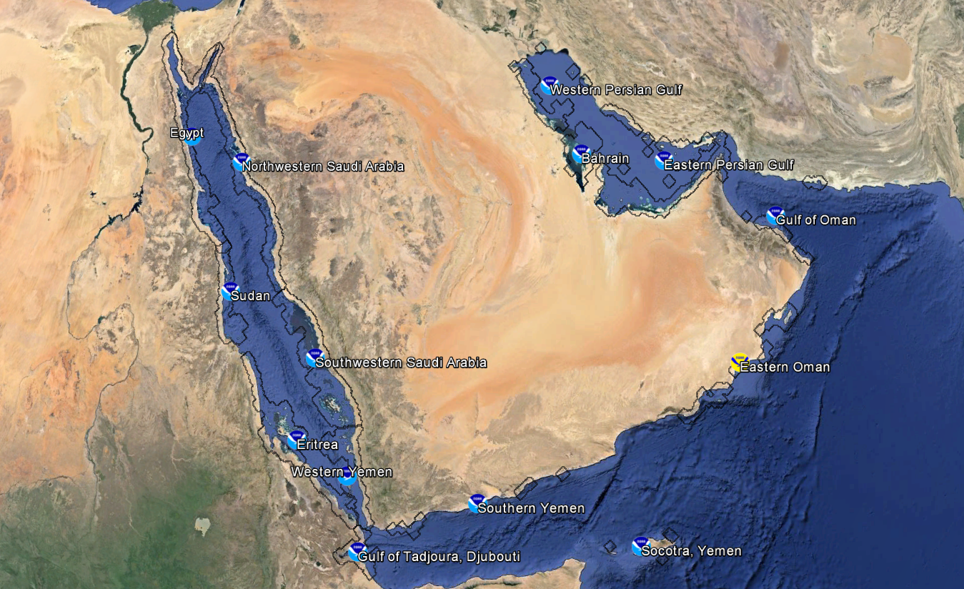 Station location chart for the region