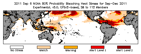 Bleaching Outlook - 60% probability