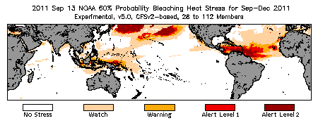 Bleaching Outlook - 60% probability