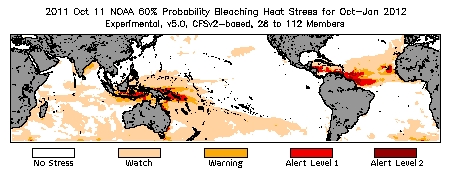 Bleaching Outlook - 60% probability