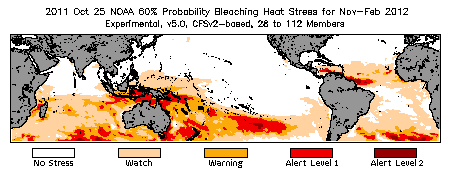 Bleaching Outlook - 60% probability