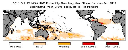 Bleaching Outlook - 90% probability