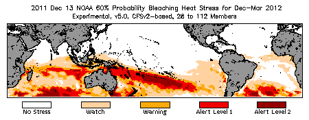 Bleaching Outlook - 60% probability