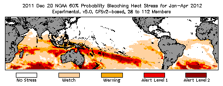 Bleaching Outlook - 60% probability