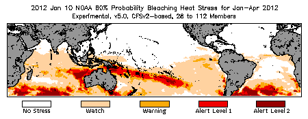 Bleaching Outlook - 60% probability