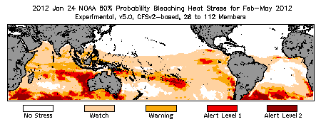 Bleaching Outlook - 60% probability