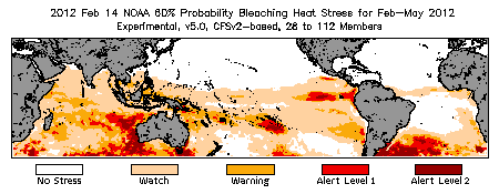 Bleaching Outlook - 60% probability