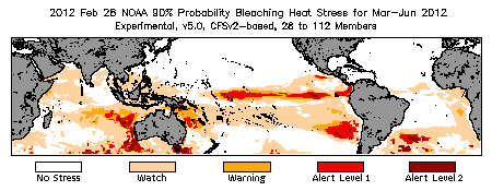 Bleaching Outlook - 90% probability