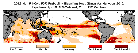 Bleaching Outlook - 60% probability