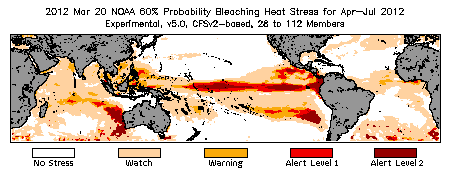 Bleaching Outlook - 60% probability