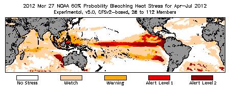 Bleaching Outlook - 60% probability