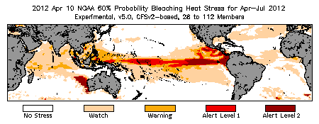 Bleaching Outlook - 60% probability