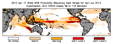 Bleaching Outlook - 60% probability