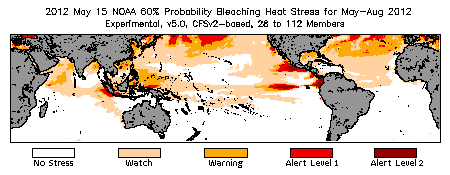 Bleaching Outlook - 60% probability