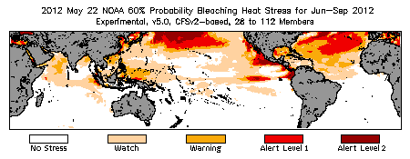 Bleaching Outlook - 60% probability