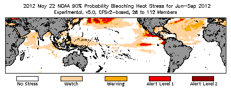 Bleaching Outlook - 90% probability