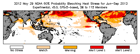 Bleaching Outlook - 60% probability