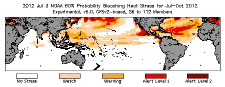 Bleaching Outlook - 60% probability