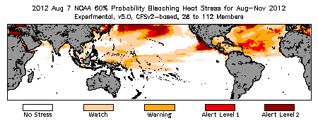 Bleaching Outlook - 60% probability