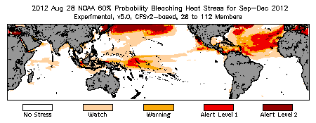 Bleaching Outlook - 60% probability