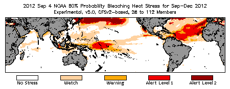 Bleaching Outlook - 60% probability