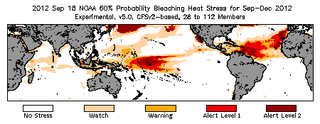 Bleaching Outlook - 60% probability