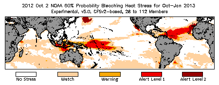 Bleaching Outlook - 60% probability