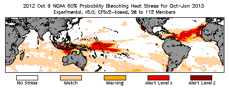 Bleaching Outlook - 60% probability