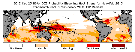 Bleaching Outlook - 60% probability