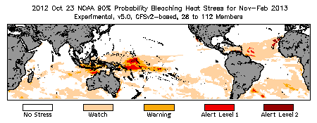 Bleaching Outlook - 90% probability