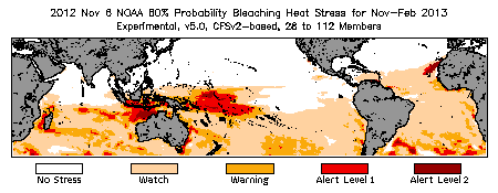 Bleaching Outlook - 60% probability