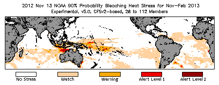 Bleaching Outlook - 90% probability