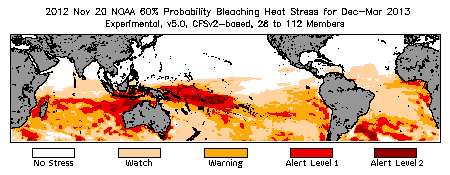 Bleaching Outlook - 60% probability