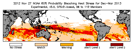 Bleaching Outlook - 60% probability