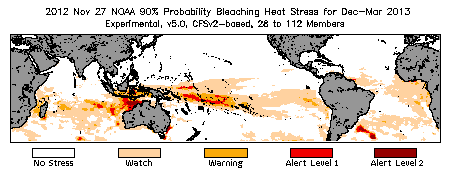 Bleaching Outlook - 90% probability