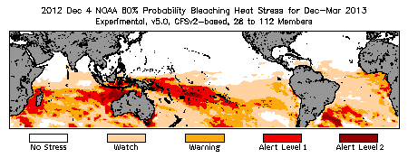 Bleaching Outlook - 60% probability