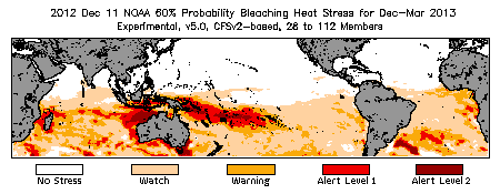 Bleaching Outlook - 60% probability