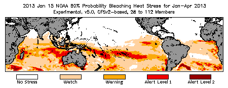 Bleaching Outlook - 60% probability