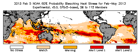 Bleaching Outlook - 60% probability