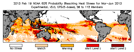 Bleaching Outlook - 60% probability