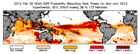 Bleaching Outlook - 60% probability